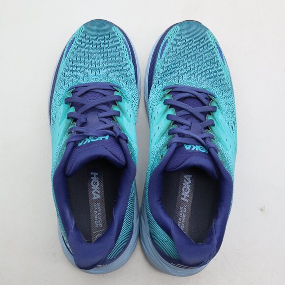 HOKA Clifton 8 Men's Size 10 D Blue Teal Athletic Running Sneakers 1119393 BBSB - Picture 7 of 9